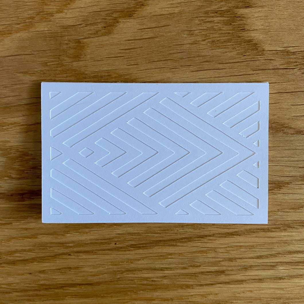 White on White (Mini Card)