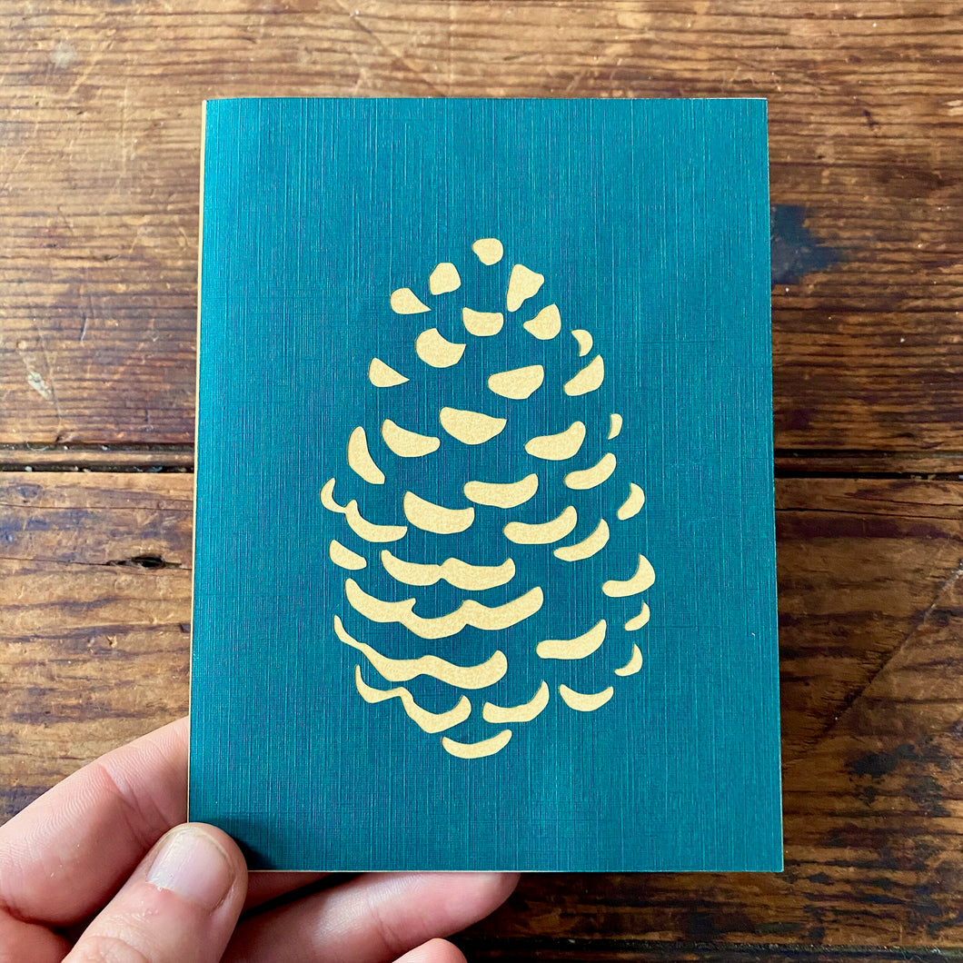 Royal Pine Cone Card