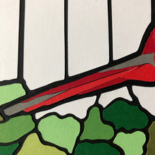Load image into Gallery viewer, Cardinal Piece - 'Stained Glass'