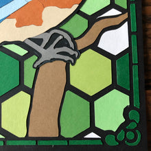 Load image into Gallery viewer, Bluebird Piece- 'Stained Glass'