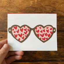Load image into Gallery viewer, Love Colored Glasses Card