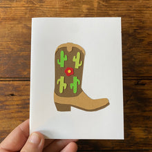 Load image into Gallery viewer, Cowboy Boot Card