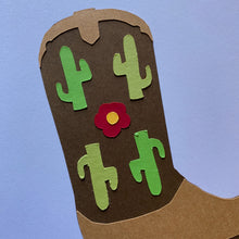 Load image into Gallery viewer, Cowboy Boot Card