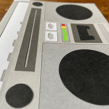 Load image into Gallery viewer, Stereo Card (Boombox)