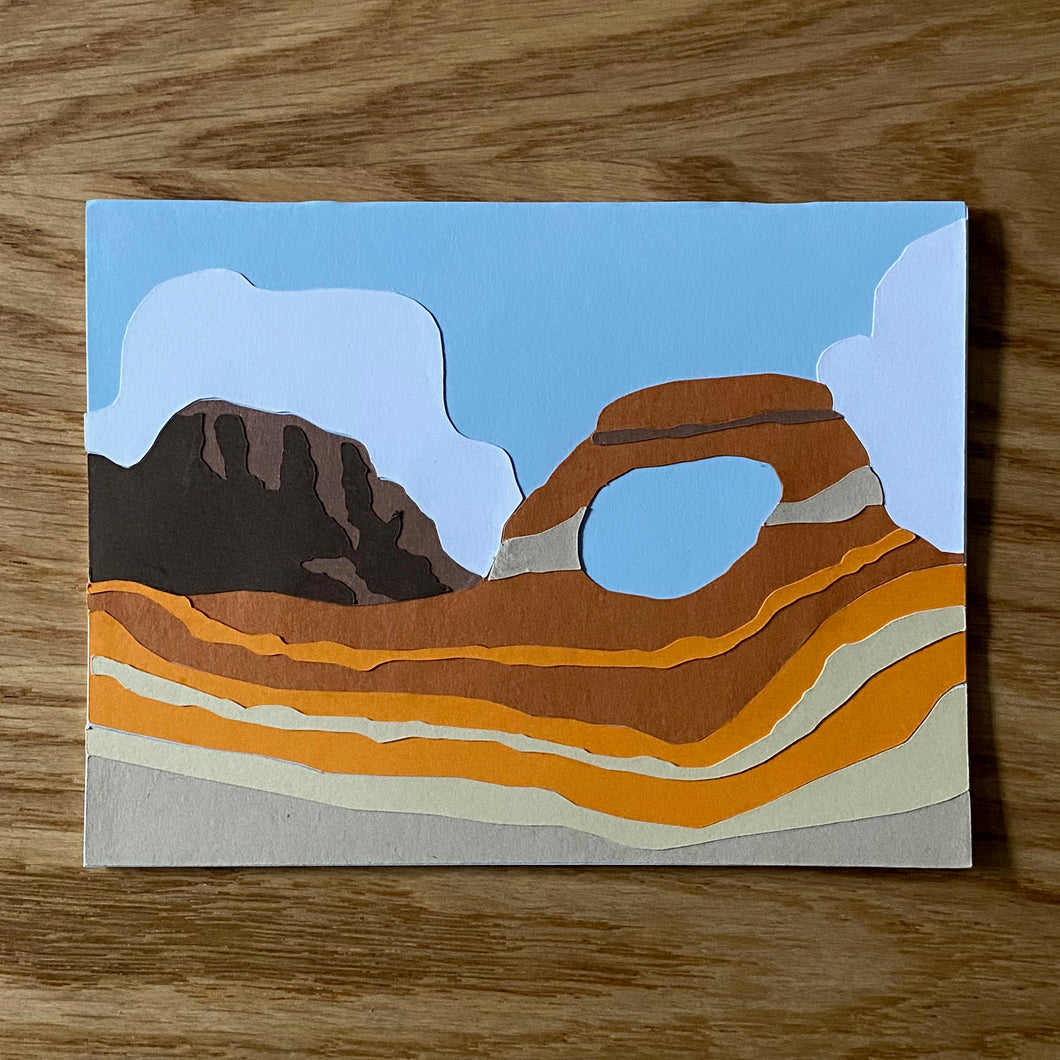Canyon Silhouette Card