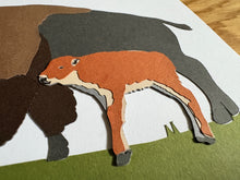 Load image into Gallery viewer, Buffalo and Baby Calf Card
