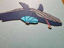 Load image into Gallery viewer, Humpback Has a Cold (Unwell Whale) Card
