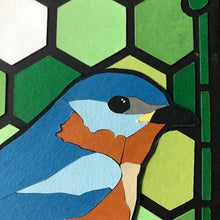 Load image into Gallery viewer, Bluebird Piece- &#39;Stained Glass&#39;
