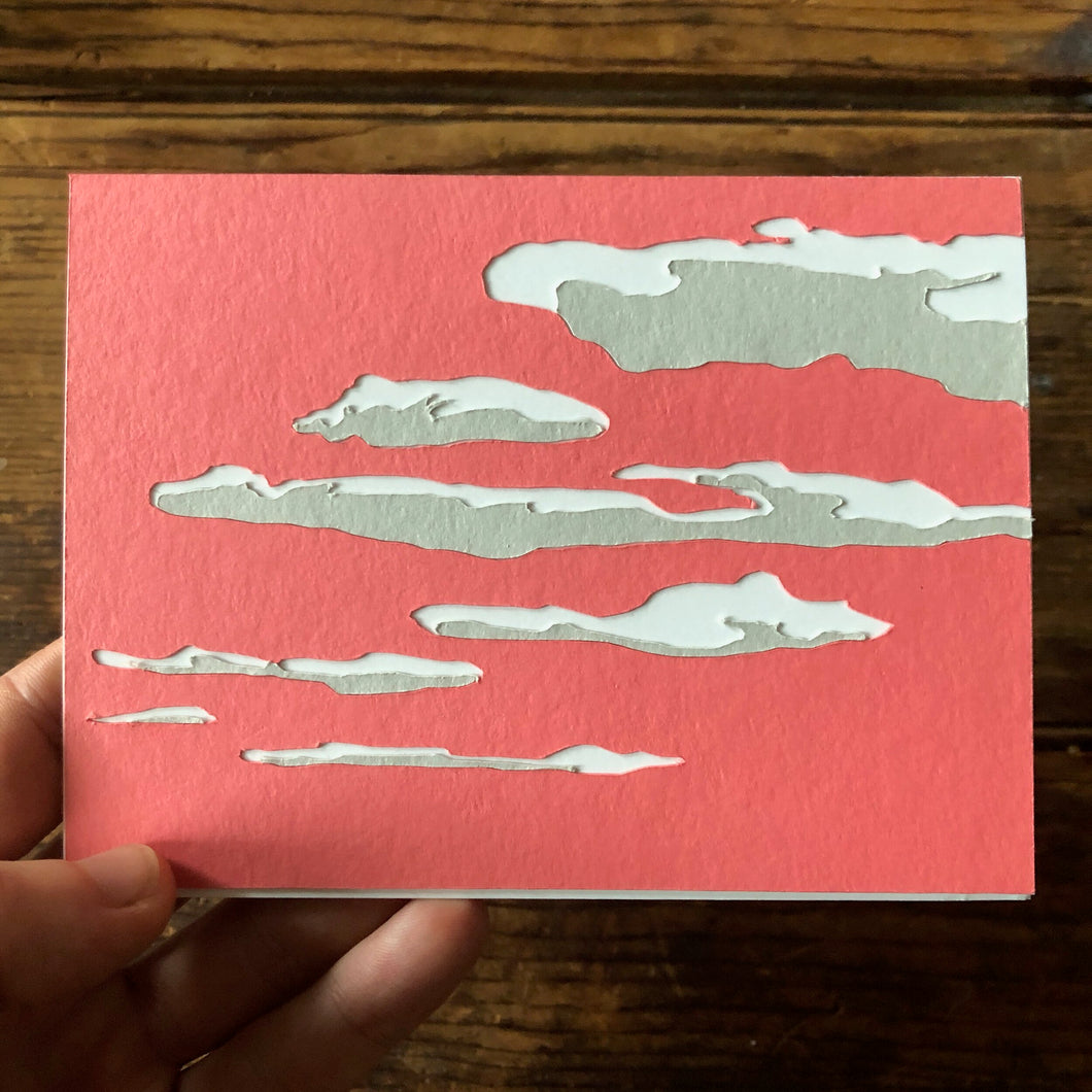 Pink Clouds Card