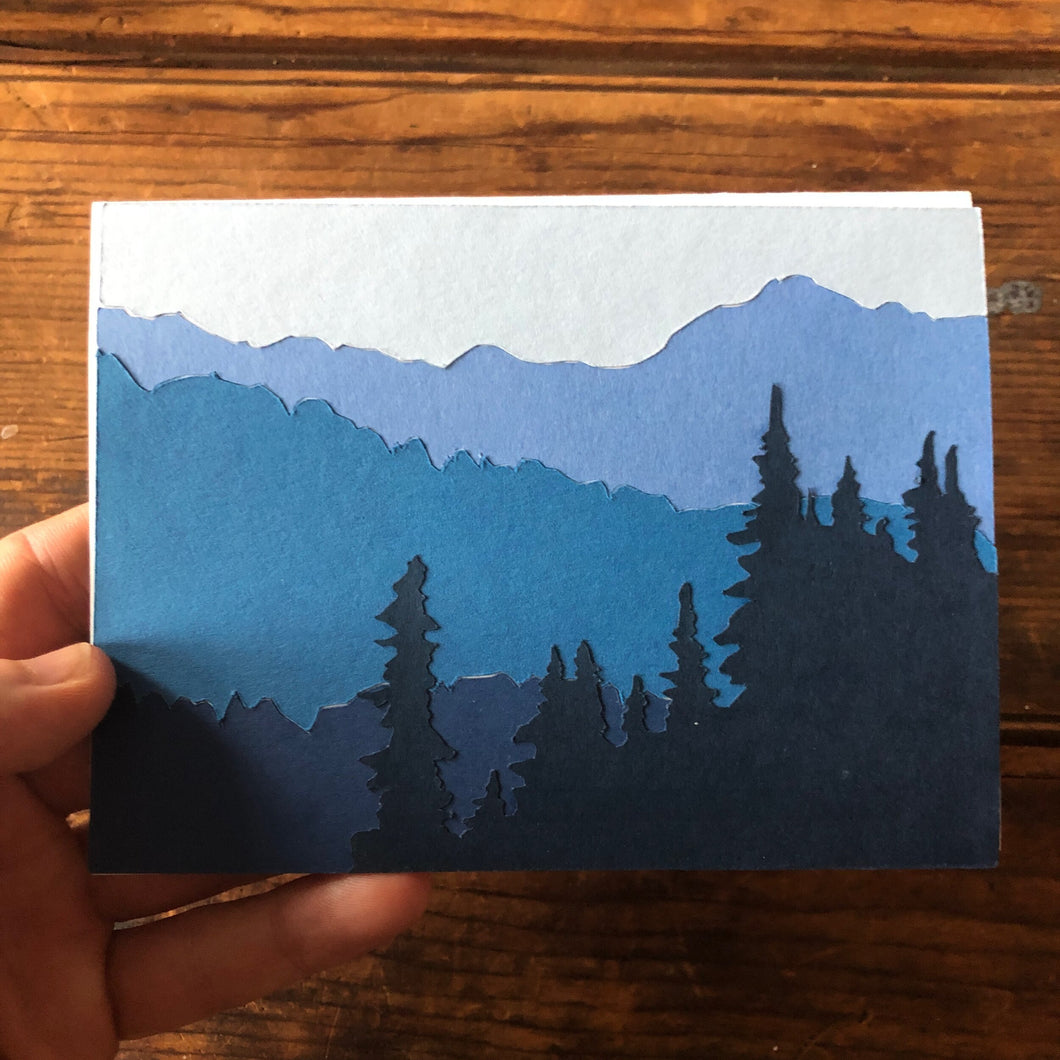 Mountain Silhouette Card