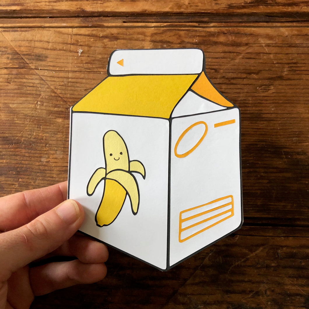 Banana Milk Card